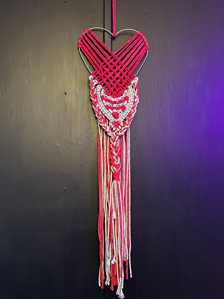 Macrame Heart Wall Hanging